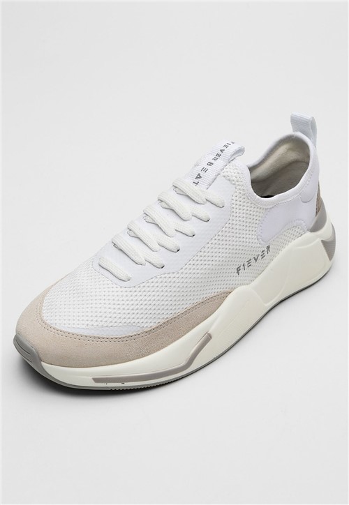 TÃªnis Fiever Bicolor Branco/Bege - Branco - Masculino - Dafiti