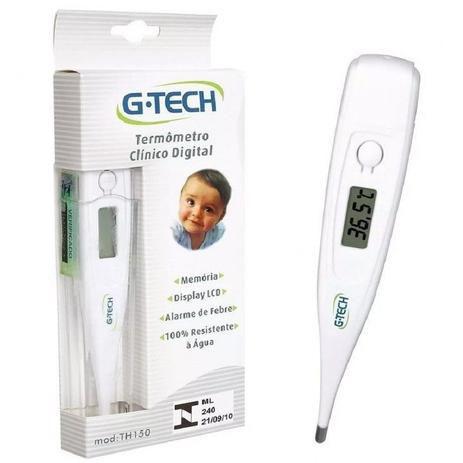 Termometro Clinico G-tech Digital Ponta Rigida - Branco