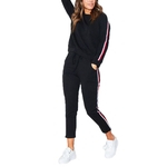 Mulheres Casual Cor Matching Suit Sports Leisure Suit Sports Academia