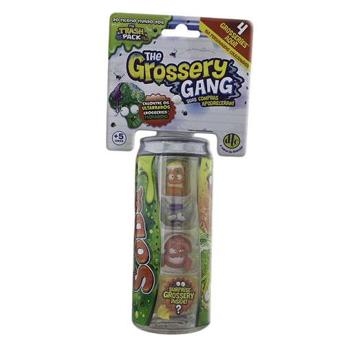 The Grossery Gang DTC Personagens Sortidos Lata com 4 Unidades