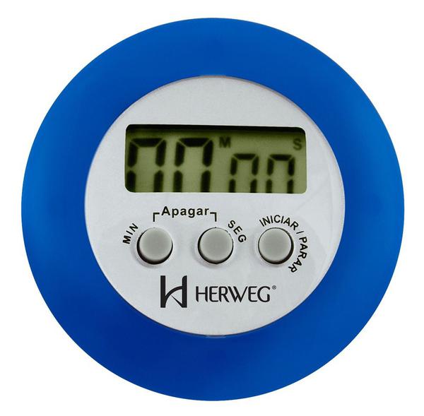 Timer Digital Cronômetro Regressivo Herweg 3308 - ( Azul )