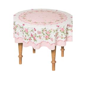 Toalha de Mesa Lepper Redonda 155cm - ROSA