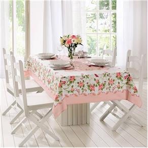 Toalha de Mesa Retangular -140x220cm- Rose - Lepper