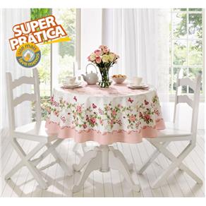 Toalha de Mesa - Rose - Estampada - Redonda 1,55m - Lepper