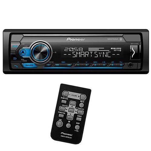 Toca Rádio Automotivo Pioneer MVH-S31BT com Bluetooth/USB/Auxiliar - Preto