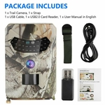 Trail 12MP Imagem 1080p HD Video IP66 Waterproof 120 ° Detecção Rang Wildlife Reconnaissance Infrared Night Vision Camera