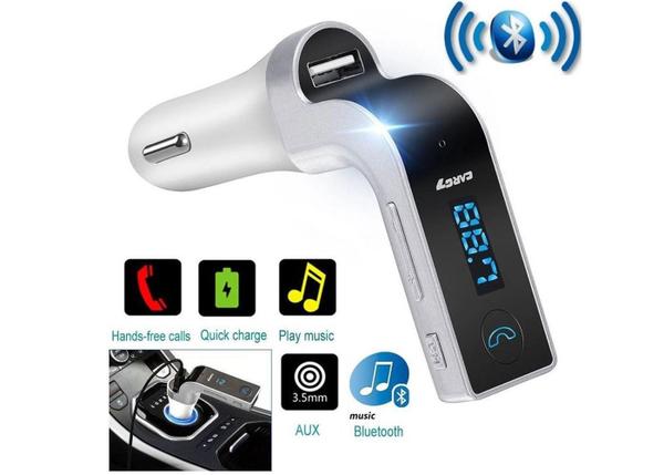 Transmissor Digital Fm Carg7 Veicular Sem Fio com Bluetooth e Usb