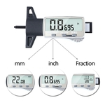 Tread Digital Depth calibre 0-25.4mm / 0,01 milímetros Metric / Inch / Fraction Big Display LCD Caliper Roda de profundidade do piso Ferramenta Medidor de medição