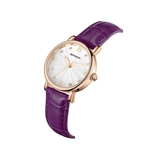 Trendy Relógios Feminino PU Leather Strap Rodada Dial Quartz Watch222