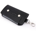 Homens portátil Key Bag PU Couro chave do carro Titular Magnetic Buckle Mini Pouch