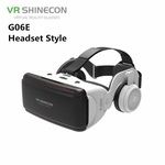 VR Realidade Virtual Óculos 3D Box Stereo VR Google Cardboard Headset Capacete para IOS Android Smartphone, Bluetooth Rocker