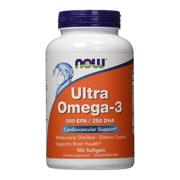 Ultra Omega-3 500 EPA 250 DHA Now Food - 180 Softgels