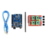 Um conjunto 4PCS A4988 Board driver de expansão para Arduino + UNO R3 Com USB Printer Cable + CNC Escudo V3 máquina de gravura 3D