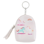 Unicorn Coin Purse Mini Bolsa bonito bolsa de couro Pu Keychain Bolsa Carteiras mais novo