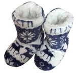 BLU Unisex Chinelo Elk Natal Inverno Sapatos de interior Quente Contton Slipper Plush Pantufa