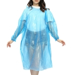 Unisex extra chuva impermeável espessura de Emergência Poncho com capuz com cordão Raincoat