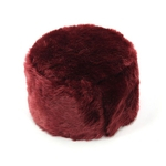 Unisex Hat Round Top espessamento e Fluffy Envolvido Chefe Cap pulôver Frio Protecção
