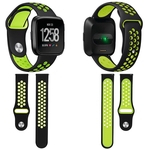 Unisex silicone suave 2 cores substituição Assista bracelete pulseira para Fitbit Versa Bonita Ornamento Bracelet