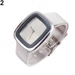 Unisex Square Case Alloy Band Band Concise Quartz Analog Business Relógio De Pulso