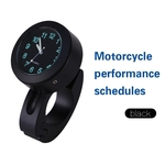 Universal 7/8"-1" Waterproof Motorbike Handlebar Mount Clock Glow Watch Black UK