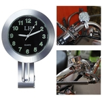 Universal À Prova D 'Água Da Motocicleta Dial Guidão Relógio Relógios Suporte de Prata Para Harley Para Honda Para Suzuki Para Yamaha Dirt Bike