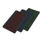 Universal portátil sem fio Bluetooth 7-Colors teclado iluminado Magro com Construído em bateria recarregável Computer keyboard