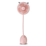 USB el¨¦trico recarreg¨¢vel Fan dobr¨¢vel Fawn shaped clipe Mini Fan