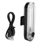 USB recarregável Segurança Ciclismo Luz Traseira Luz de advertência traseira para Ciclismo Outdoor (Preto Branco)