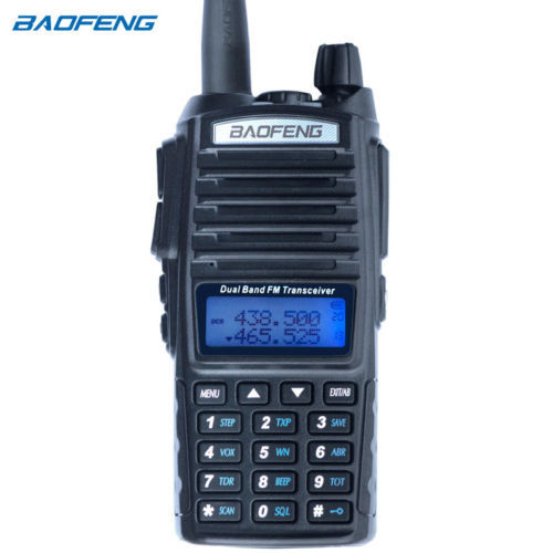 UV-82 Dual Band Two-Way Radio Transceiver 136-174MHz VHF e UHF 400-520MHz (Black)