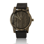 UW-1008 unissex Moda Concha de madeira todos combinar roupas Relógios de quartzo