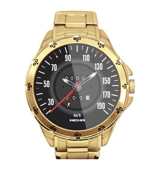 Velocimetro Passat Relógio Personalizado Masculino Dourado 5776 - Neka