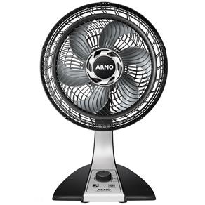 Ventilador Arno Silence Force 30cm , Preto/Prata - 127V