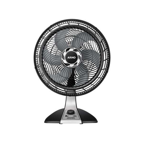 Ventilador Arno Silence Force 40cm 3V VF40 Preto/Prata - 220V