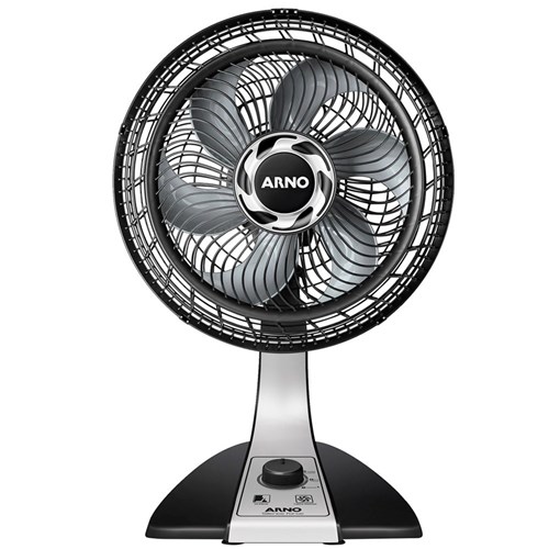 Ventilador Arno Silence Force Vf30 - Preto/Prata 127V