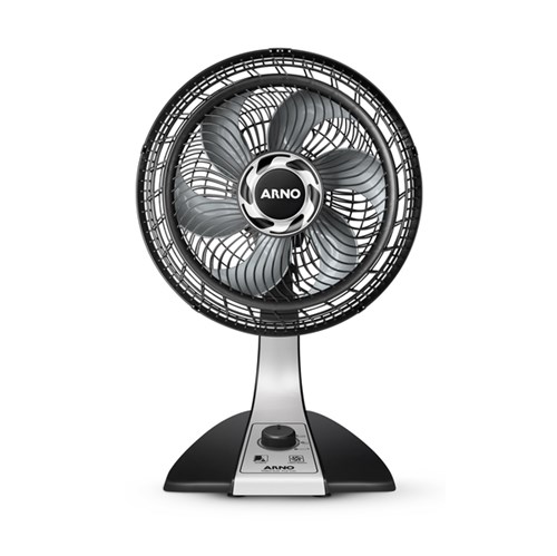 Ventilador de Mesa 30cm 127V (110V) Preto e Cinza Silence Force Arno