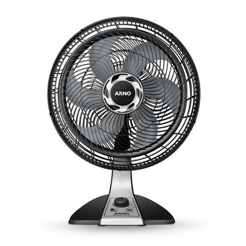 Ventilador de Mesa 40cm 127V (110V) Preto e Cinza Silence Force Arno