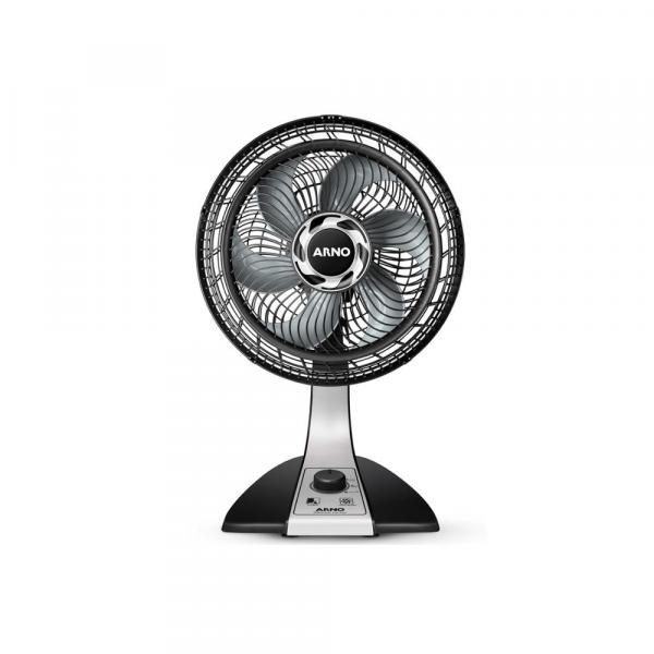 Ventilador de Mesa 60w 110v Silence Force 30cm Preto e Cinza - Arno