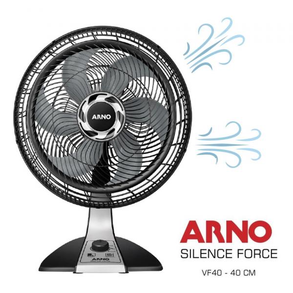 Ventilador de Mesa Arno Silence Force 3 Velocidades 40cm 127v