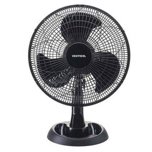 Ventilador de Mesa Ventisol Turbo Eco, 30 Cm, Preto