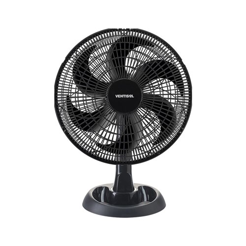 Ventilador de Mesa Ventisol Turbo Eco, 30 Cm, Preto