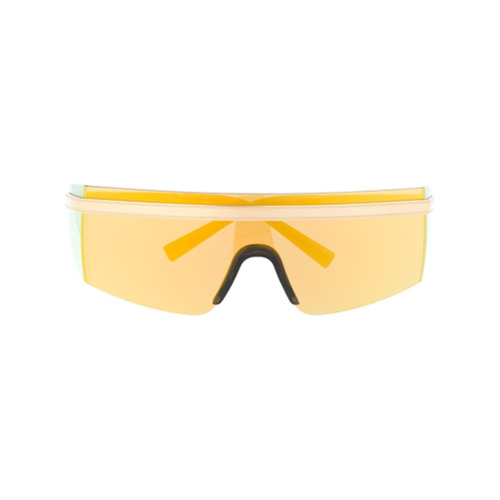 Versace Eyewear Logo Band Visor Sunglasses - Dourado