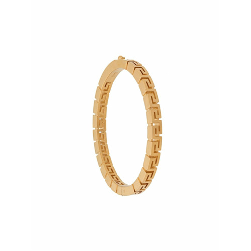 Versace Pulseira Greca com Logo - Dourado