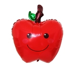 Christmas Eve Red Apple Aluminum Balloon Christmas Window Decoration Balloon