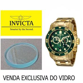 Vidro Compatível para Relógio Invicta Pro Driver 0075 Sem Lupa