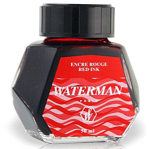 Vidro de Tinta Waterman Vermelho S0110730