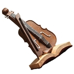Violino Em Forma De Relógio De Mesa Ornamento Músico Relógio Crianças Presente