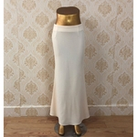 Moda Elasticidade muçulmana cintura alta Fishtail Skirt