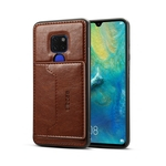 Para HUAWEI MATE 20 2 em 1 Retro PU carteira de couro pé antiderrapante caso do celular à prova de choque de telefone