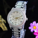 Relógios Rhinestone Babysbreath Ladies Quartz Assista Mulheres