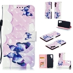 Para HUAWEI P30 pro 3D colorida capa protetora de couro pintado com Suporte & Cartão Posição & Lanyard